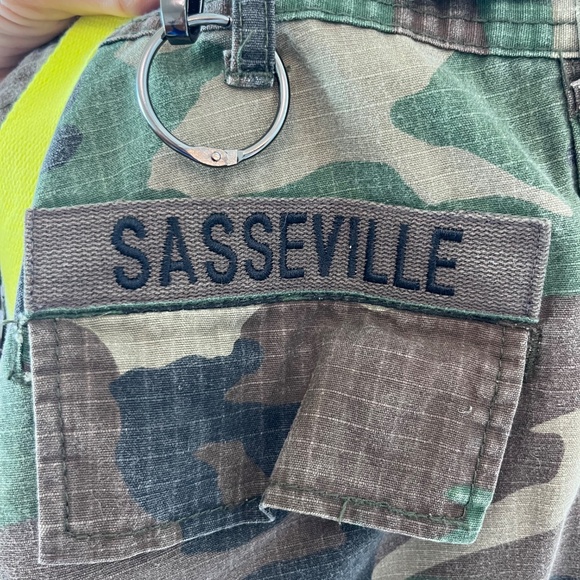 Furst of a Kind Camo Mini Skirt w/ Neon Straps & Name Patch - Picture 10 of 10